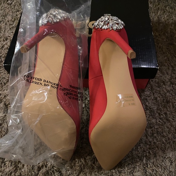 Charlotte Russe “Erin” red heels, size 10 - Picture 7 of 12